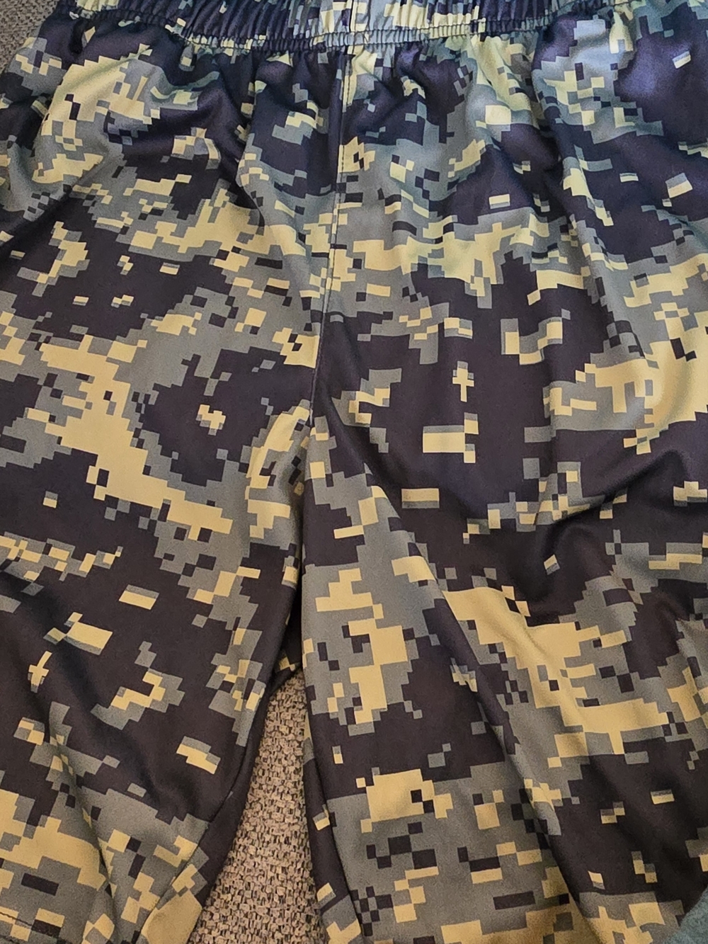 Athletic Works Boys Digital Camo Athletic Shorts - Black, Green, Tan